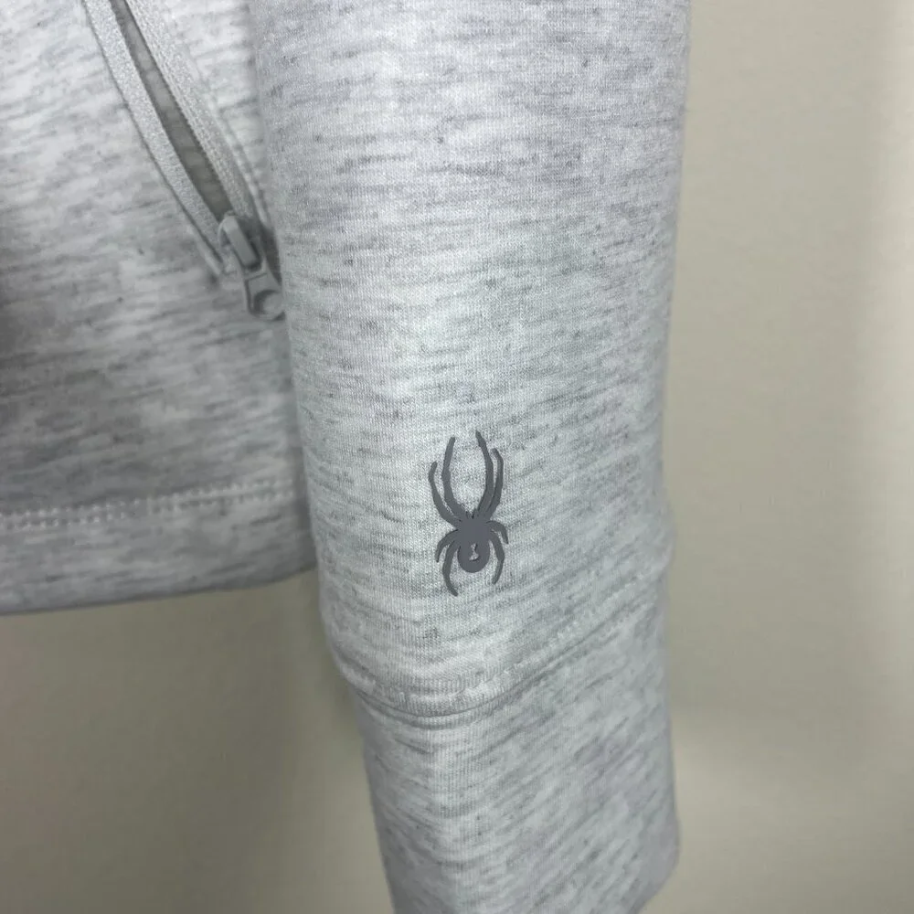 NWT! Spyder Active Women's Hooded Lightweight Jacket Gray White M Outdoor
